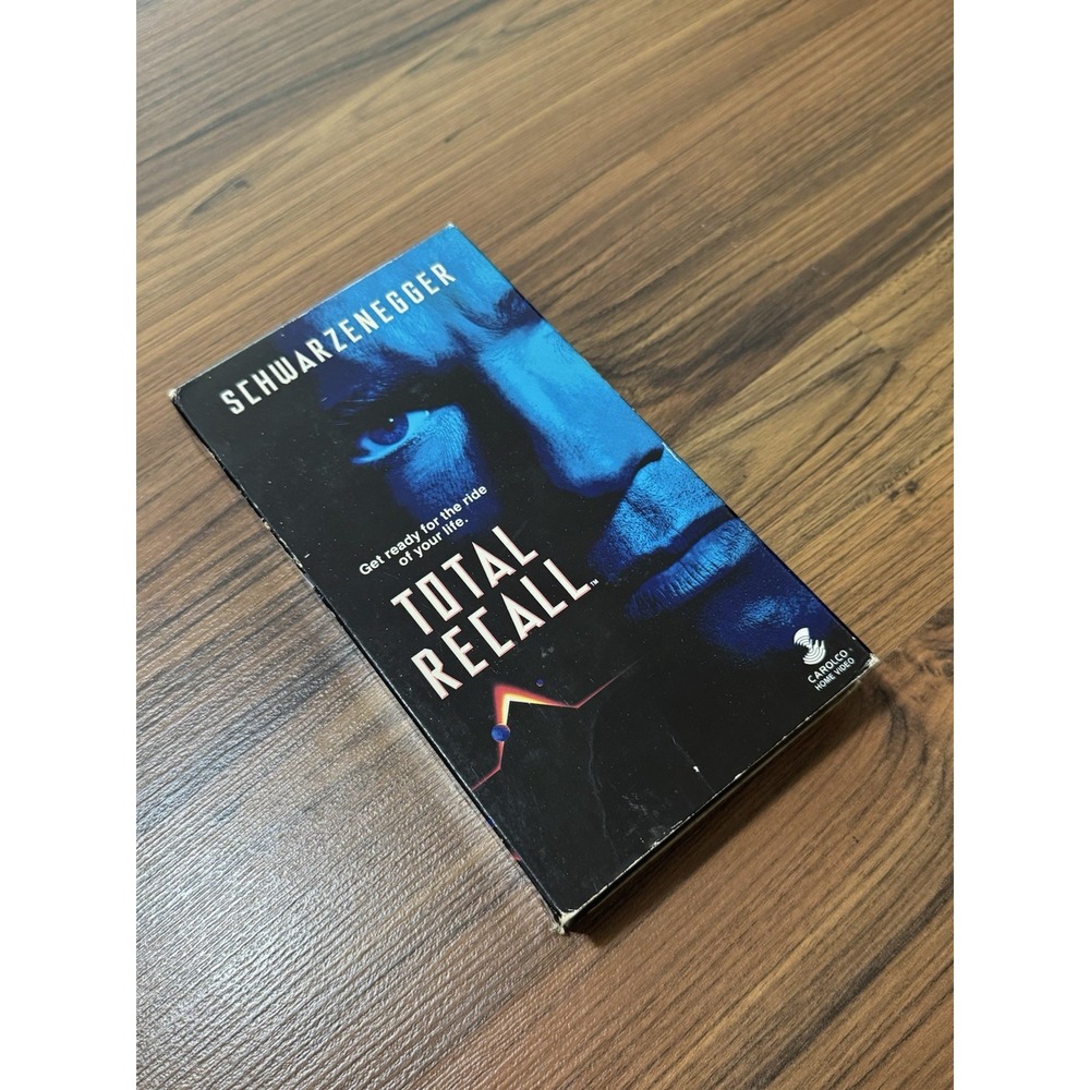 Total Recall (VHS, 1990) Arnold Schwarzenegger Sharon Stone Tested Working